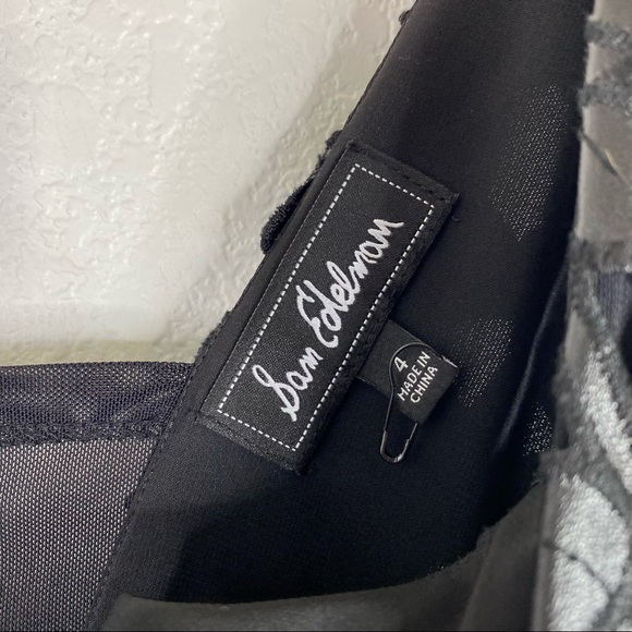 Sam Edelman Black Holly Double V Mini Dress Romper - Picture 5 of 9